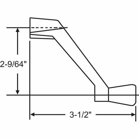 STRYBUC Long Crank Handle Aluminum 37-137-7